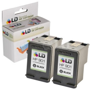 Ld Remanufactured Replacement Ink Cartridge for Hewlett Packard Cc653an Hp 901 Black 2 Pack - All