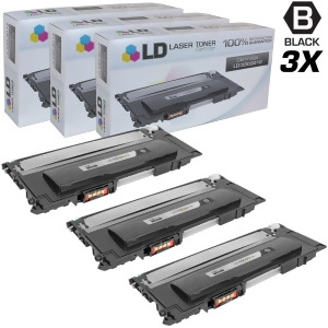Ld Compatible Replacements for Dell 330-3012 Set of 3 Black Laser Toner Cartridges for Dell Color Laser 1230c 1235c and 1235cn Printers - All