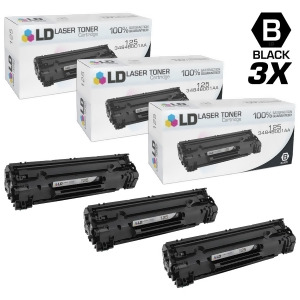 Ld Compatible Canon 3484B001aa / 125 Set of 3 Black Laser Toner Cartridges for Canon ImageClass Lbp6000 LBP6030w Mf3010 Printers - All