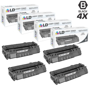 Ld Compatible Replacements for Hp 49A / Q5949a 4Pk Black Laser Toner Cartridges for LaserJet 1160 1160Le 1320 1320n 1320nw 1320t 1320tn 3390 and 3392 