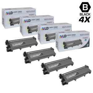 Ld Compatible Replacements for Brother Tn660 4Pk Hy Black Laser Toner Cartridges for Brother Dcp L2520dw L2540dw Hl L2300d L2320d 2340Dw L2360dw L2380