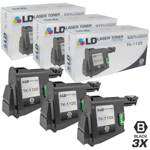 Ld Compatible Replacements for Kyocera-Mita 1T02m70ux0 Tk1122 Set of 3 Black Laser Toner Cartridges for Kyocera-Mita Fs 1025Mfp 1060Dn and 1125Mfp Pri