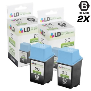 Ld Remanufactured Replacements for Hewlett Packard C6614dn Hp 20 Set of 2 Black Inkjet Cartridges for Hp Apollo Deskjet Fax Printers - All