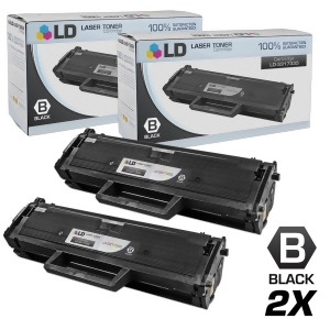 Ld Compatible Replacements for Dell 331-7335 Hf442 Set of 2 Black Laser Toner Cartridges for Dell Laser B1163w B1165nfw Multi-Function B1160 and B1160