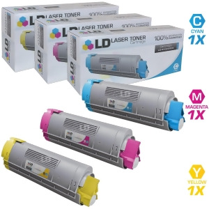 Ld Compatible Replacements for Okidata Type C8 Set of 3 High Yield Laser Toner Cartridges Includes 1 43324403 Cyan 1 43324402 Magenta and 1 43324401 Y