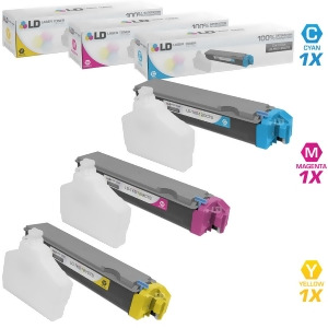 Ld Compatible Replacements for Kyocera-Mita Tk-512 Set of 3 Laser Toner Cartridges Includes 1 Tk-512c Cyan 1 Tk-512m Magenta and 1 Tk-512y Yellow - Al