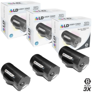 Ld Compatible Dell 593-Bbmf Set of 3 High Yield Black Laser Toner Cartridges for Dell S2810dn H815dw S2815dn - All
