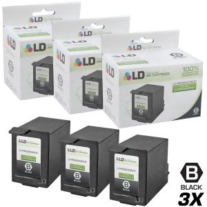 Ld Remanufactured Replacements for Hewlett Packard C6602a Set of 3 Black Ink Cartridges for Hp Addmaster Ij6000 Ij6080 and Ij6160 Printers - All
