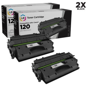 Ld Compatible Replacements for Canon 2617B001aa / 120 Set of 2 Black Laser Toner Cartridges for Canon ImageClass D1120 D1150 D1170 D1180 D1320 D1350 a