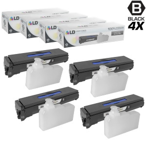 Ld Compatible Replacements for Kyocera Mita Tk-542 4Pk Black Laser Toner Cartridges for Kyocera-Mita Fs-c5100dn Printer - All
