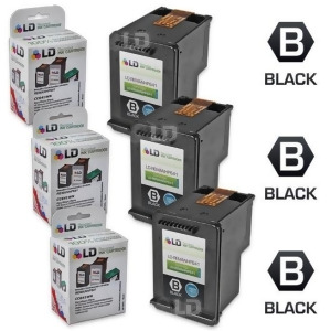 Ld Remanufactured Replacement Ink Cartridges for Hewlett Packard Cc641wn Hp 60Xl / 60 High-Yield Black 3 pack - All