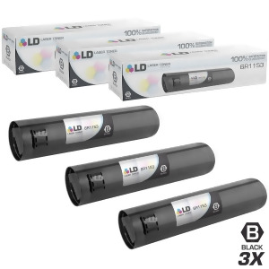 Ld Compatible Replacements for Xerox 006R01153 6R1153 Set of 3 Black Laser Toner Cartridges for Xerox WorkCentre M24 Printer - All