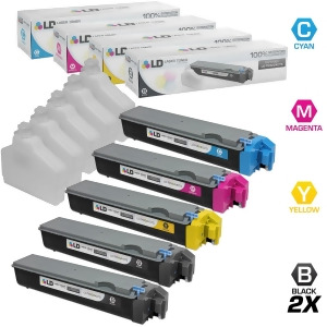 Ld Compatible Replacements for Kyocera-Mita 5Pk Tk-522 Laser Toner Cartridges Includes 2 Tk-522k Black 1 Tk-522c Cyan 1 Tk-522m Magenta 1 Tk-522y Yell
