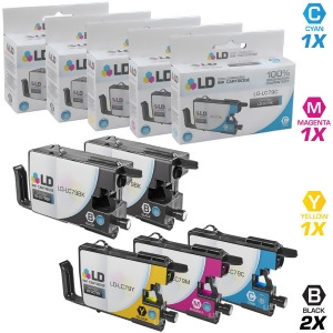 Ld Compatible Replacements for Brother Lc79 Set of 5 Extra Hy Inkjet Cartridges 1 Lc79bk Black 1 Lc79c Cyan 1 Lc79m Magenta 1 Lc79y Yellow for Mfc J59