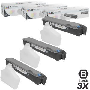 Ld Compatible Replacements for Kyocera-Mita Tk-512k Set of 3 Black Laser Toner Cartridges for Kyocera-Mita Fs-c5020n Fs-c5025n and Fs-c5030n Printers 