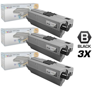Ld Compatible Okidata Type C17 / 44469801 Set of 3 Black Laser Toner Cartridges - All