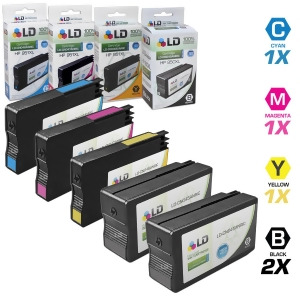 Ld Remanufactured Replacement for Hp 950 951 Set of 6 Ink Cartridges Includes 3 Black Cn049an 1 Cyan Cn050an 1 Magenta Cn051an and 1 Yellow Cn052an - 