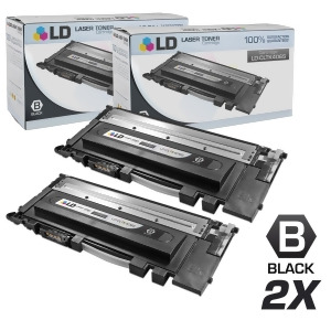 Ld Compatible Replacements for Samsung Clt-k406s Set of 2 Black Laser Toner Cartridges for Samsung Clp-365w Clx-3305fw Xpress C410w and Xpress C460fw 