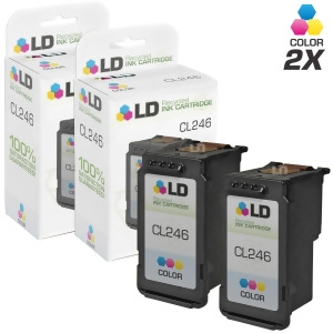 Ld Remanufactured Canon Cl-246 / 8281B001aa Set of 2 Color Inkjet Cartridges for Canon Pixma iP2820 Mg2420 Mg2520 Mg2920 Mg2922 Mg2924 Mx490 and Mx492