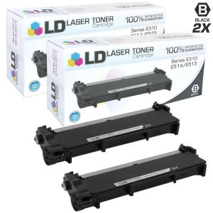 Ld Compatible Dell 593-Bbkd / P7rmx Set of 2 High Yield Black Laser Toner Cartridges for Dell E310dw E514dw E515dn E515dw - All