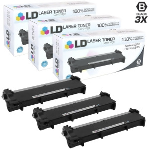 Ld Compatible Dell 593-Bbkd / P7rmx Set of 3 High Yield Black Laser Toner Cartridges for Dell E310dw E514dw E515dn E515dw - All