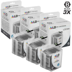 Ld Compatible Brother Lc209bk Set of 3 Extra High Yield Black Inkjet Cartridges for Brother Mfc J5620dw J5520dw J5720dw Printers - All