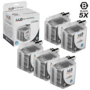 Ld Compatible Brother Lc209bk Set of 5 Extra High Yield Black Inkjet Cartridges for Brother Mfc J5620dw J5520dw J5720dw Printers - All