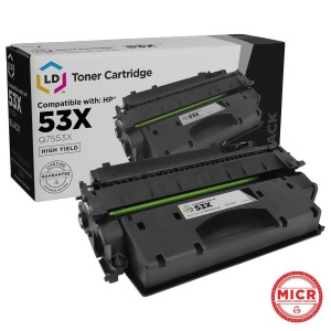 Ld Micr Toner Remanufactured Replacement Laser Toner Cartridge for Hewlett Packard Q7553x Hp 53X High-Yield Black - All