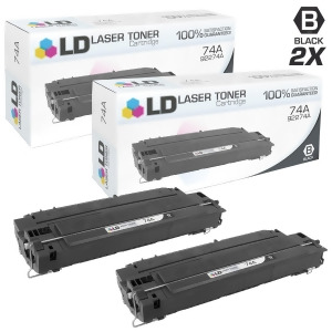 Ld Remanufactured Replacements for Hp 74A / 92274A Set of 2 Black Toner Cartridges for LaserJet 4L 4mL 4mp and 4p Printers - All