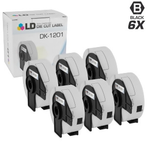 Ld Compatible Brother Dk-1201 6 Rolls of Address Labels / 1.1 in x 3.5 in - All