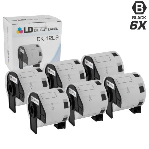 Ld Compatible Brother Dk-1209 6 Rolls of Address Labels / 1.1 in x 2.4 in - All