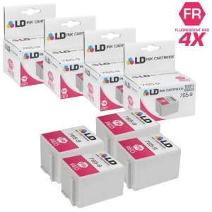 Ld Compatible Pitney Bowes 765-9 Set of 4 Red Ink Cartridges for Personal Postal Meters Dm300c Dm400c Dm450c 3C00 4C00 5C00 - All