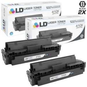 Ld Compatible Replacements for Hp 410X / Cf410x Set of 2 High Yield Black Laser Toner Cartridges for Color LaserJet M377dw M477fdw M477fnw - All