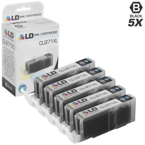 Ld Compatible Canon Cli-271xl/ 0336C001 Set of 5 High Yield Black Ink Cartridges for Pixma Mg5720 Mg5721 Mg5722 Mg6820 Mg6821 Mg6822 Mg7723 - All