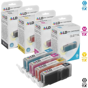 Ld Compatible Canon Cli-271xl 4Pk High Yield Ink Cartridges 1 0336C001 Black 1 0337C001 Cyan 1 0338C001 Magenta and 1 0339C001 Yellow - All