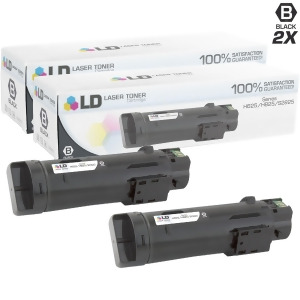 Ld Compatible Dell 593-Bbow / N7dwf Set of 2 Black Toner Cartridges for Laser H625cdw H825cdw S2825cdn - All