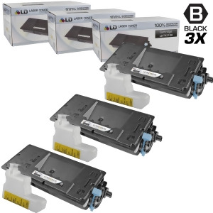 Ld Set of 3 Compatible Kyocera-Mita Black Tk-3102 / 1T02ms0us0 Laser Toner Cartridges for Fs-2100dn Printers - All