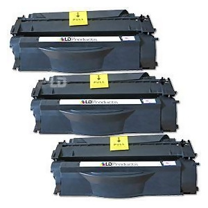 Ld Compatible Replacements for Hewlett Packard Q7553a Hp 53A 3Pk Black Laser Toner Cartridges for Hp LaserJet M2727 Mfp M2727nf Mfp M2727nfs Mfp P2015