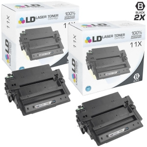 Ld Compatible Replacements for Hewlett Packard 11X Q6511x Pack of 2 High Yield Black Toner Cartridges for LaserJet 2420 2420d 2420dn 2420n 2430 2430dt