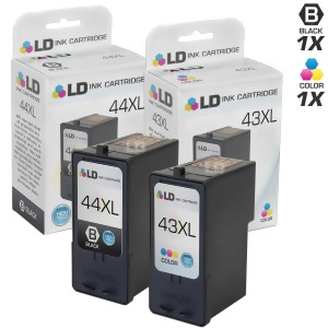 Ld Remanufactured Lexmark 18Y0144 #44Xl Black and 18Y0143 #43Xl Color Ink Cartridges for X4850 X4875 X4950 X4975 X6570 X6575 X7550 X7675 X9350 X9570 X