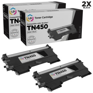 Ld Compatible Brother Tn450 Tn420 Set of 3 Hy Cartridges for Dcp-7060d Dcp-7065dn Hl-2130 Hl-2132 Hl-2220 Hl-2280dw Intellifax 2840 2940 Mfc-7240 Mfc-