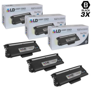 Ld Compatible Brother Tn750 Tn720 Set of 3 Hy Toners for Dcp 8110Dn 8150Dn 8155Dn Hl 5440D 5450Dn 5470Dw 5470Dwt 6180Dw 6180Dwt Mfc 8510Dn 8710Dw 8810