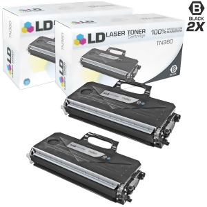 Ld Compatible Brother Tn360 Tn330 Set of 2 Black Toner Cartridges for Dcp-7030 Dcp-7040 Dcp-7045n Hl-2140 Hl-2150n Hl-2170w Mfc-7320 Mfc-7340 Mfc-7345