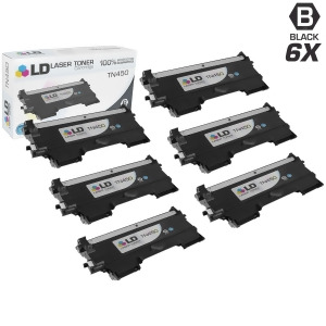 Ld Compatible Brother Tn450 Tn420 Set of 6 Hy Cartridges for Dcp-7060d Dcp-7065dn Hl-2130 Hl-2220 Hl-2240 Hl-2250dn Hl-2270dw Intellifax 2840/2940 Mfc