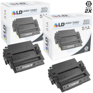 Ld Compatible Replacements for Hewlett Packard Q7551a 51A Set of 2 Black Toner Cartridges for LaserJet M3027 Mfp M3027x Mfp M3035 Mfp M3035xs Mfp P300