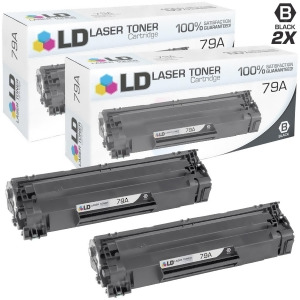 Ld Compatible Hp 79A Cf279a Set of 2 Black Toner Cartridges for LaserJet Pro M12a M12w 1 000 Page Yield - All