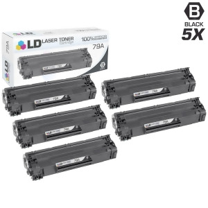 Ld Compatible Hp 79A Cf279a Set of 5 Black Toner Cartridges for LaserJet Pro M12a M12w 1 000 Page Yield - All