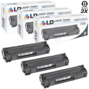 Ld Compatible Hp 79A Cf279a Set of 3 Black Toner Cartridges for LaserJet Pro M12a M12w 1 000 Page Yield - All