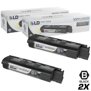 Ld Compatible Okidata 42127404 Set of 2 Black Toner Cartridges for Oki C5100n C5150n C5200n C5250 C5300n C5400 C5400dn C5400dtn C5400n C5400tn C5450 C