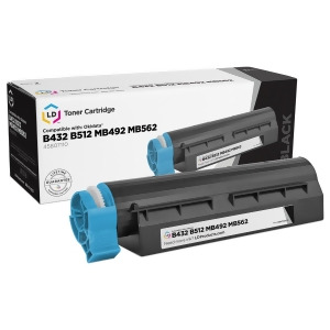 Ld Compatible Okidata 45807110 Black Laser Toner Cartridge for Mb492 MB562w B432dn B512dn Printers 12 000 Page Yield - All